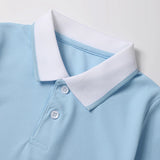 Children's Summer Color Matching Polo Shirt – Casual Short Sleeve Top for Boys & Girls thumbnail 24