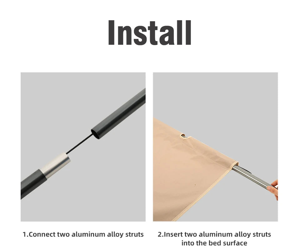 PACOONE Folding Camping Cot – Portable Outdoor Bed for Adults & Kids