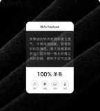 Men’s Winter Sheep Shearing Wool Jacket with Mink Fur Collar – Mid-Length Casual Coat thumbnail 11