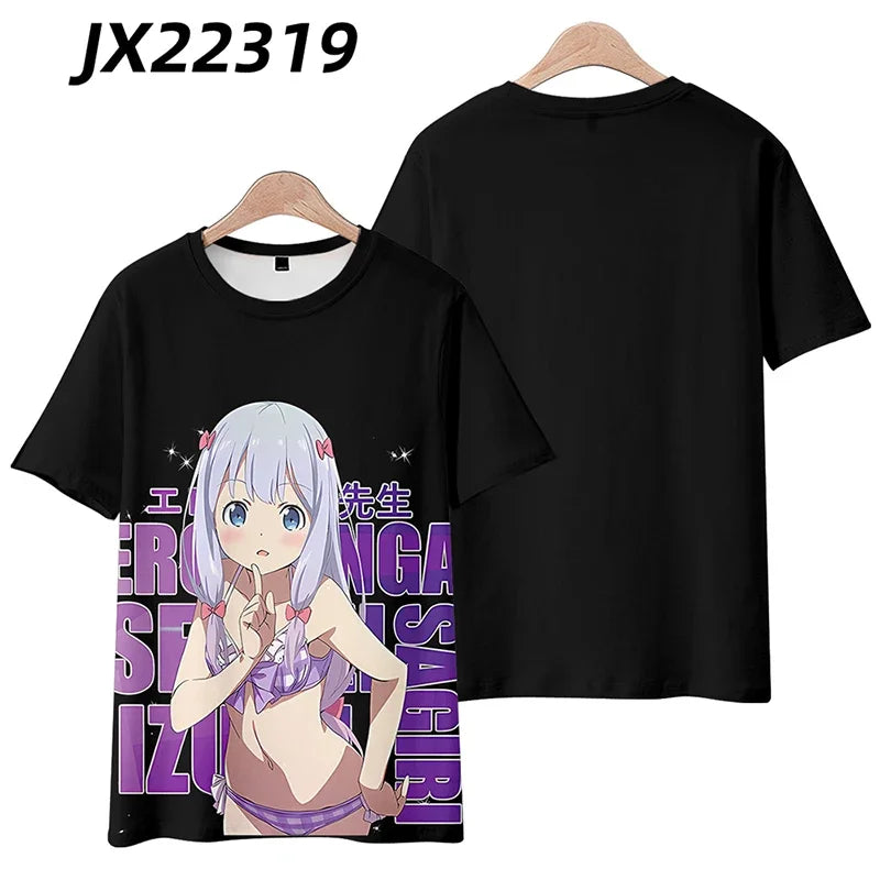 Anime 3D Graphic T-Shirt Unisex Short Sleeve Streetwear Tee for Kids & Adults