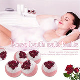 Handmade Bath Bomb Set with Essential Oils and Sea Salt – Moisturizing & Skin Peeling Bubble Ball Gift thumbnail 1