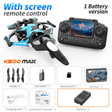 K500 MAX 2.4G Remote Control Fighter Jet Drone with Screen & 360° Rolls thumbnail 43