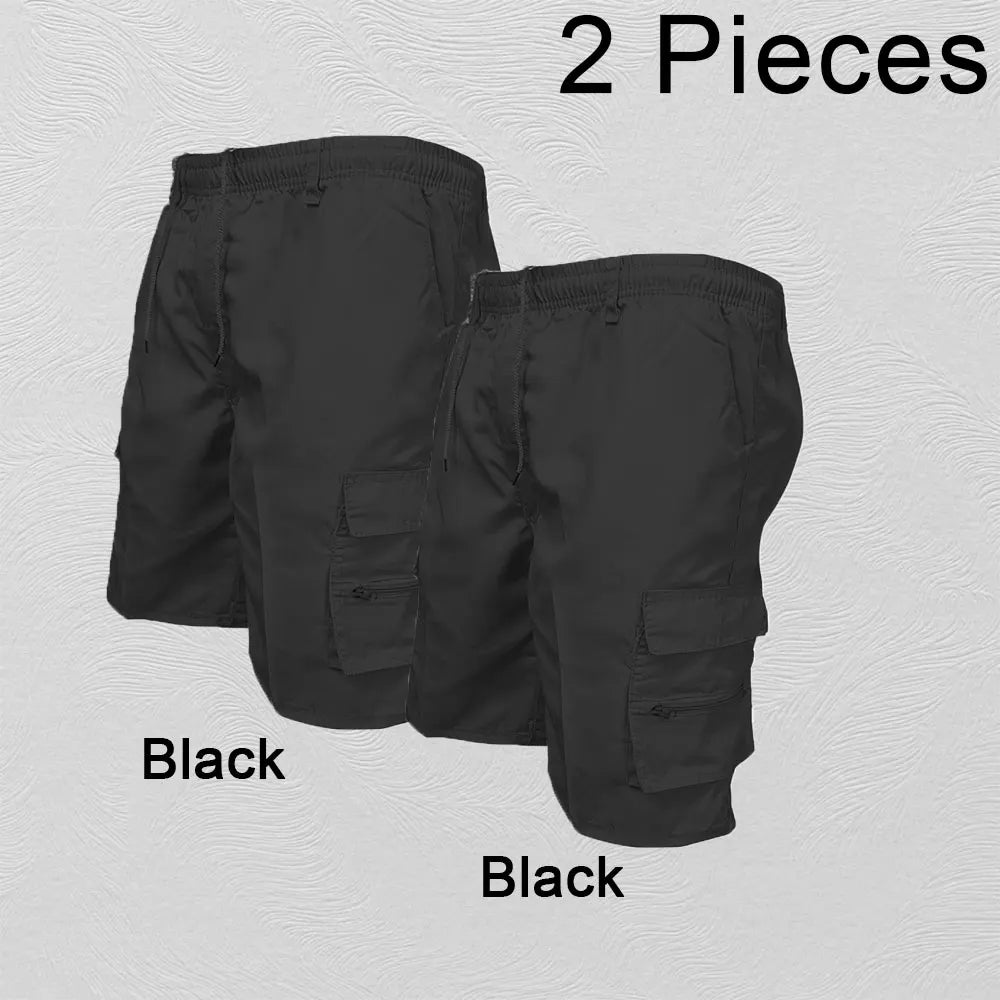 Men’s Casual Cargo Shorts with Big Pockets – Loose Fit Safari Style (Spring/Summer)