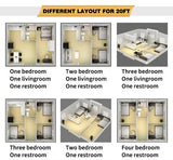 Expandable Prefab Container House Foldable Steel Tiny Home 20ft / 30ft / 40ft Customizable thumbnail 17