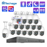 Techage 16CH 8MP Dual Lens PTZ POE CCTV Camera System with Human Detection and Two-Way Audio thumbnail 1