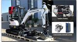 LANDWARD CE Euro 5 Mini Excavator 3.5 Ton with Kubota Engine – Customizable Home & Farm Crawler Excavator thumbnail 33