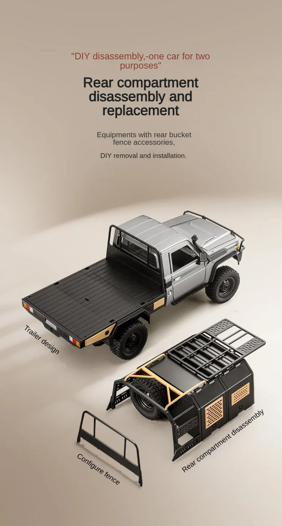ZWN MN82 / MN82S LC79 1:12 Scale 4WD RC Pickup Truck – Full Scale Off-Road Climbing Remote Control Car