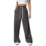 Autumn & Winter Women’s Elastic Waist Wide Leg Casual Pants thumbnail 2