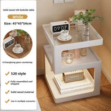 Solid Wood Bedside Table with Storage – Modern Minimalist Bedroom Side Table thumbnail 39