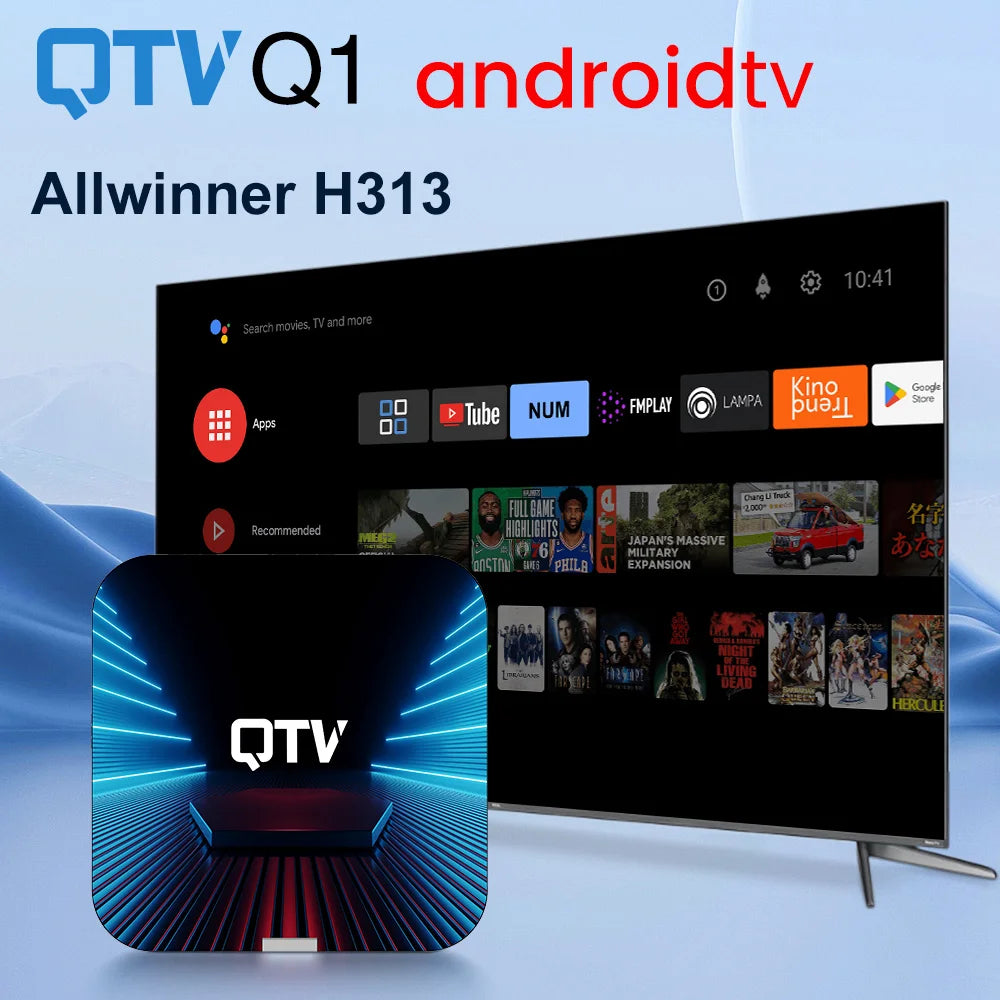 VONTAR QTV Q1 Android 10 TV Box Allwinner H313 2GB/16GB 4K Media Player Set Top Box