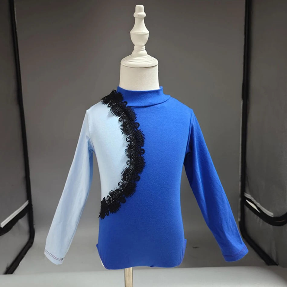 Girls Long Sleeve Ballet Dress Kids Ballet Leotard Tutu Skirt Gymnastics Dance Costume