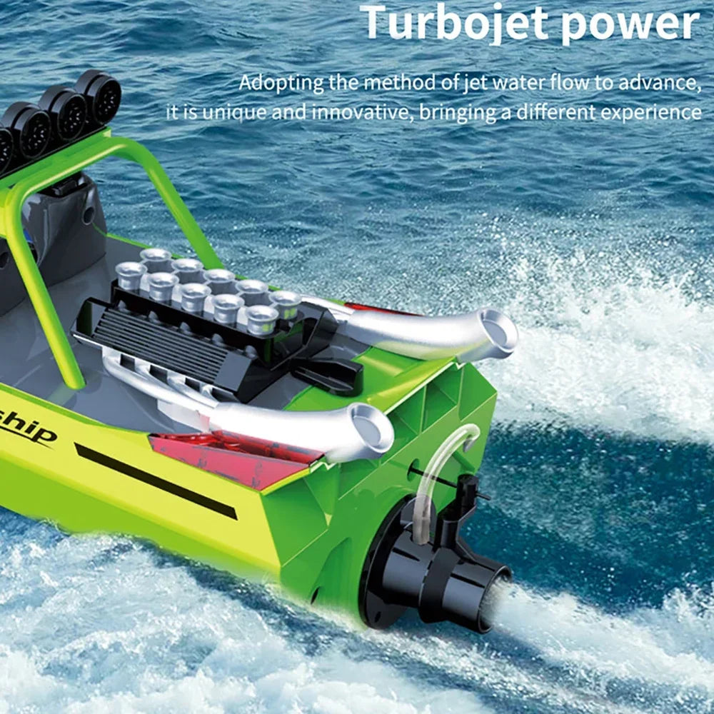 TY725 RC Turbojet High-Speed Remote Control Boat – Adult & Kids Electric Jet Boat Toy with Low Battery Alarm