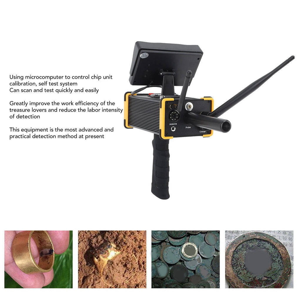 15m Depth | 1000m Range High-Accuracy Metal Detector with LCD Display – For Gold, Silver & Copper – Qiilu