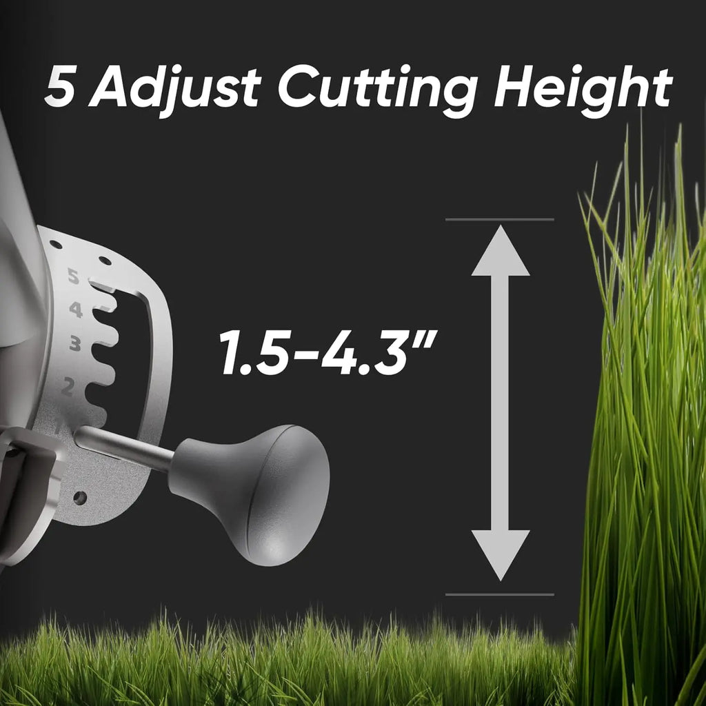 RC Lawn Mower S1 4WD 56V18Ah – 21" Blade, 37° Adjustable Cutting Height, Multi-Function, Handles 75% Slope, 1.12 Acres