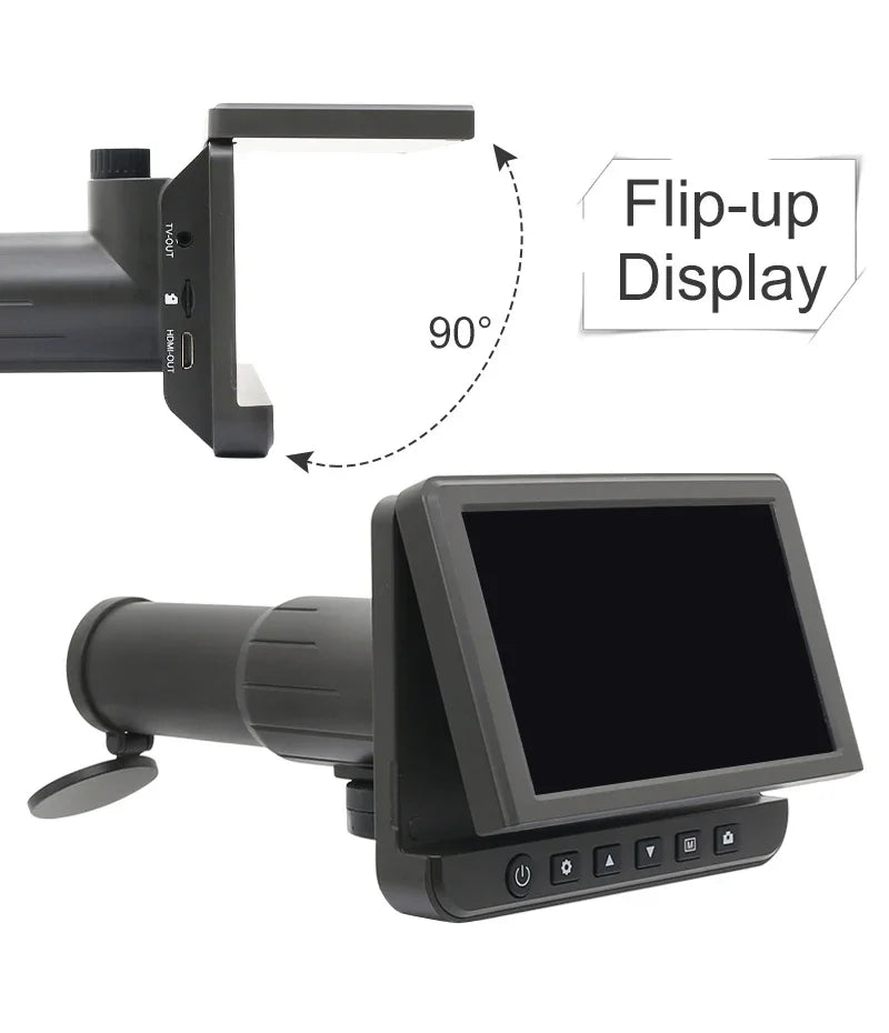 50X Digital Telescope Camera with 5.0-Inch HD Screen & 8GB SD Card — Capture Every Detail in Stunning Clarity