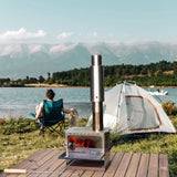 Outdoor Fire Wood Stove Chimney Pipe – Portable Stainless Steel Stove Accessory for Camping & Home Use thumbnail 18