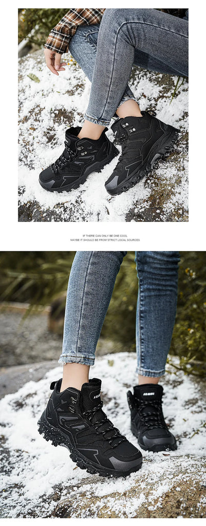 Winter Women’s Velvet Warm Hiking Shoes – Waterproof, Durable & Built for Adventure