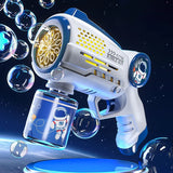 Porous Astronaut Electric Bubble Gun for Kids – Automatic Bubble Machine with Light, Summer Outdoor Party Toy thumbnail 2