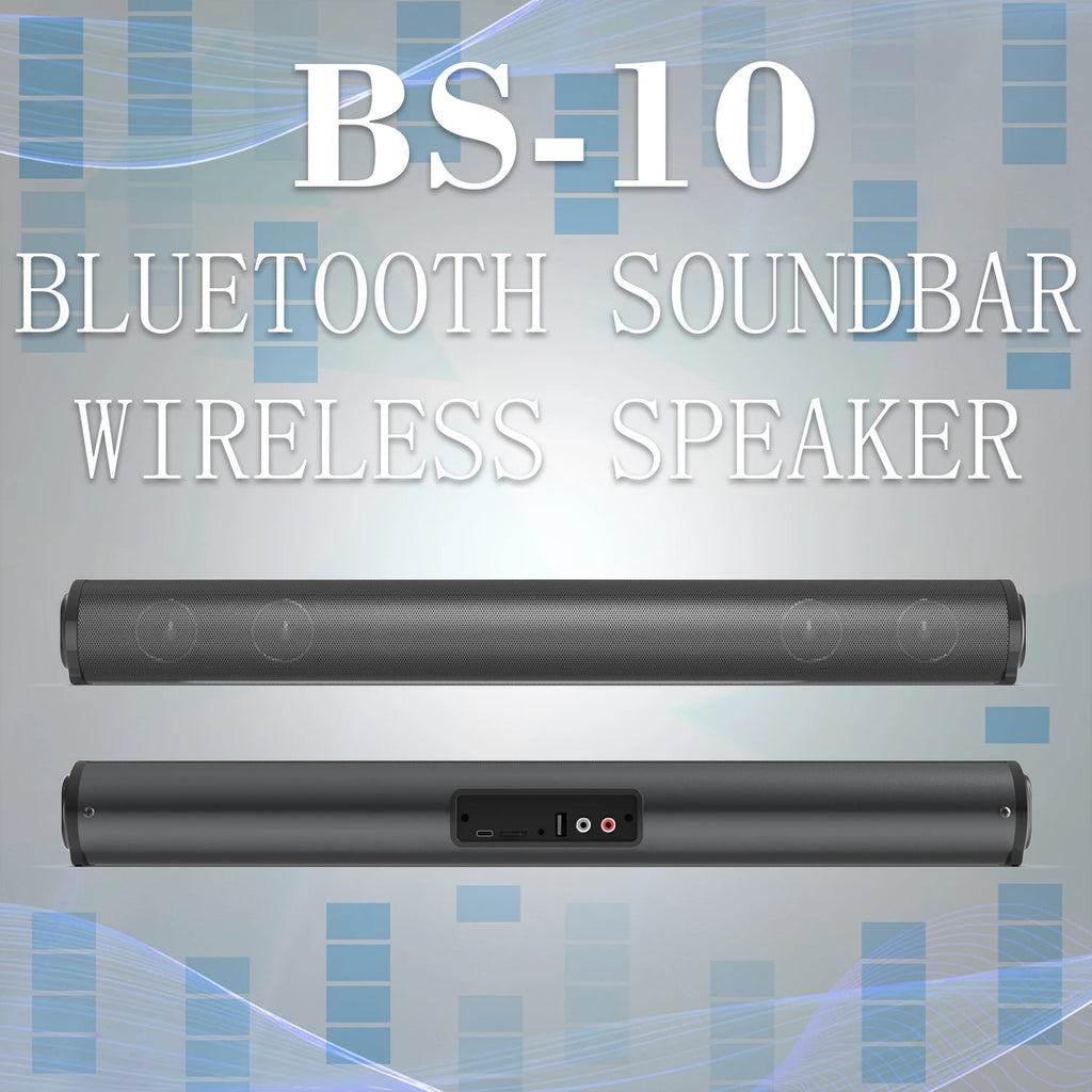 TV Car Sound Bar – Wired & Wireless Bluetooth Home Surround SoundBar for PC, Theater, TV, and Computer