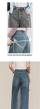 Semir Women’s 2025 Winter Wide-Leg Fleece-Lined Jeans – Full-Length Hong Kong Style Trousers thumbnail 11
