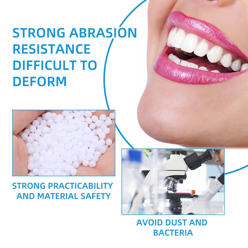 Moldable False Tooth Maker Kit – Temporary Dental Repair Beads for Missing Teeth, Gaps & Cosplay Use – 30ml