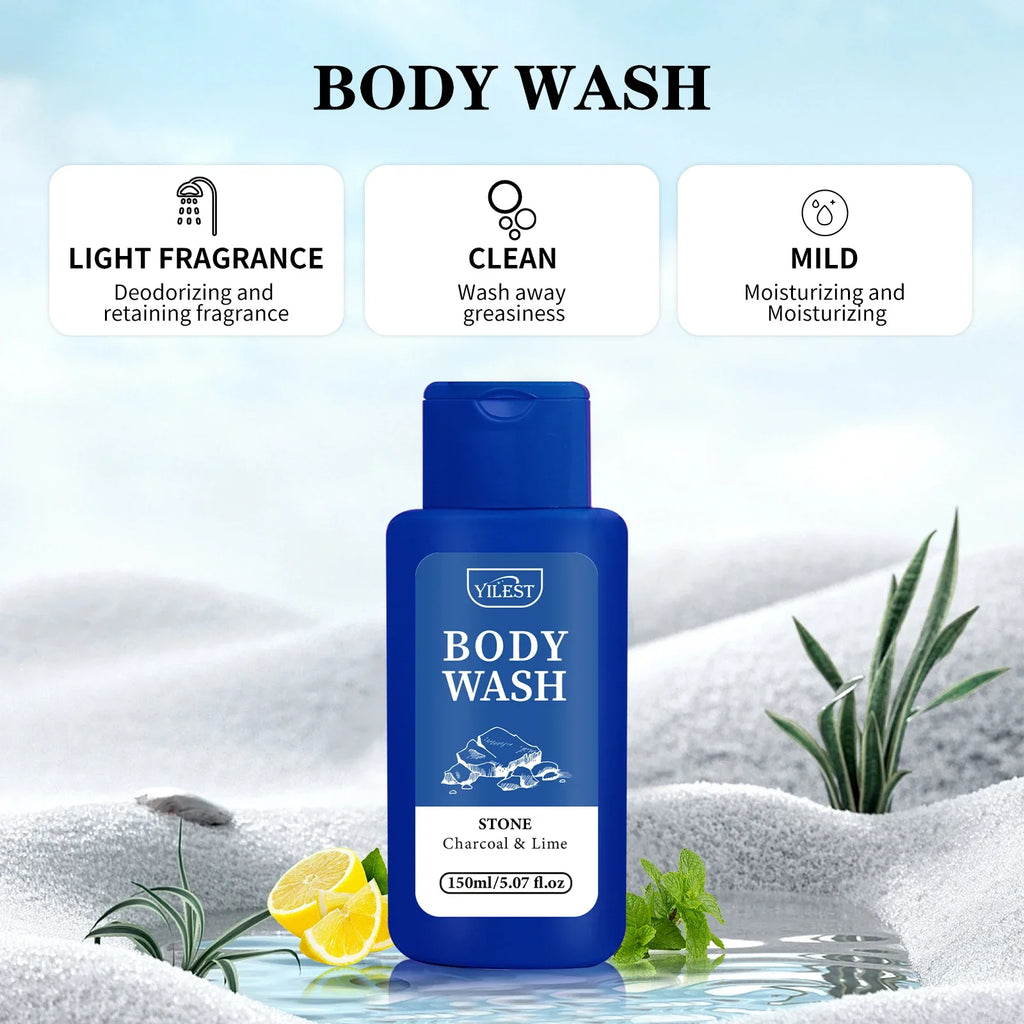 Long-Lasting Sports Scent Men’s Body Wash – Deep Cleansing, Moisturizing & Refreshing Peppermint Shower Gel