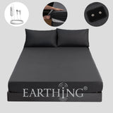 Grounding Earthing Fitted Sheet Cal King 183x213cm Cotton Silver Fibre Sheet with Grounding Cord 400TC thumbnail 16