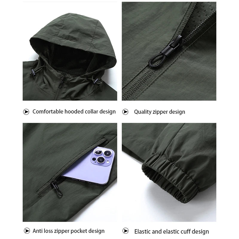Naturehike Windbreaker Tactical Jacket – Waterproof Outdoor Hooded Softshell for Camping, Hiking & Adventure