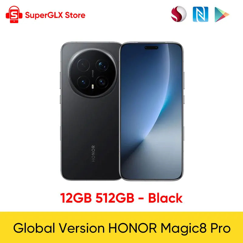 Global Version HONOR Magic8 Pro 6.71'' 120Hz OLED, Snapdragon 8 Elite Gen 5, 7100mAh Battery, 100W SuperCharge Smartphone