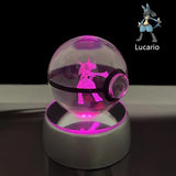 Pokemon 5cm Crystal Ball 3D LED Night Light – Pikachu, Charizard, Gengar & Eevee Gift Model thumbnail 19