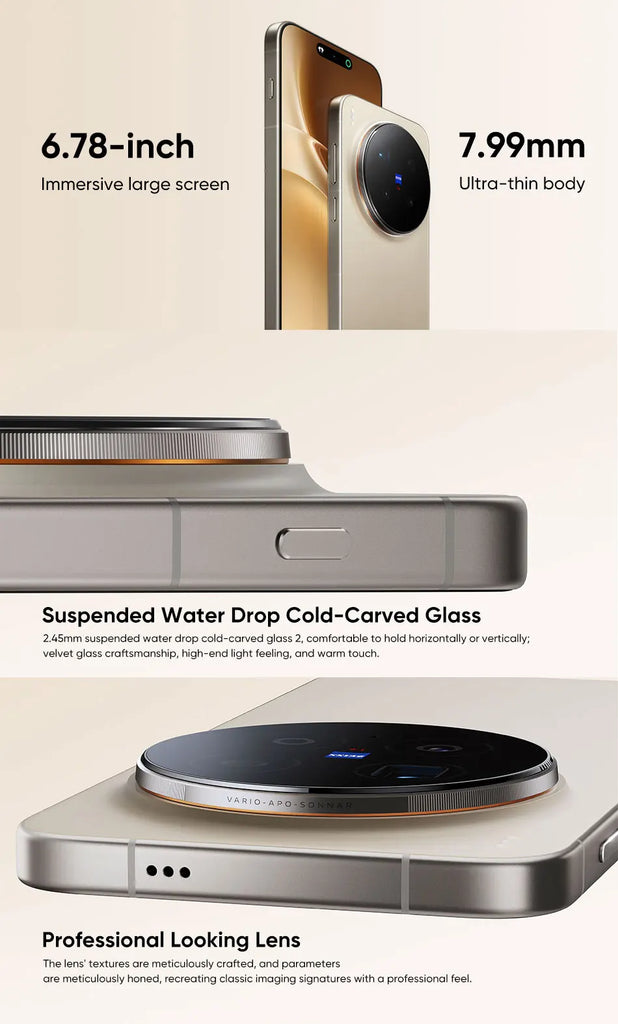 Original vivo X300 Pro 5G Smartphone 6.78" AMOLED 120Hz Screen 200MP APO Super Telephoto Lens 6510mAh