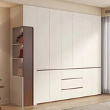 Luxury Nordic Modern Metal Wardrobe with Storage Drawers – Adult Bedroom Closet Furniture thumbnail 2