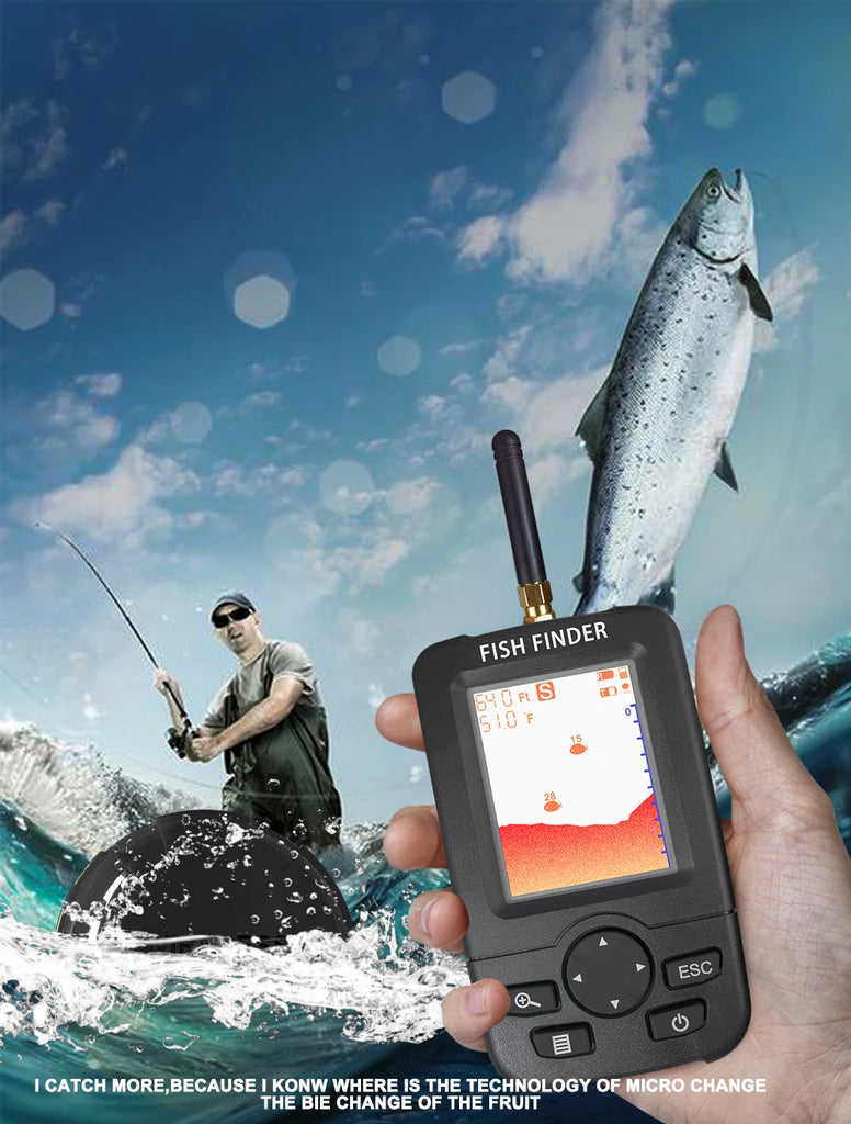 FindFish Portable Wireless Fish Finder XJ01 – Sonar Echo Sounder for Fishing
