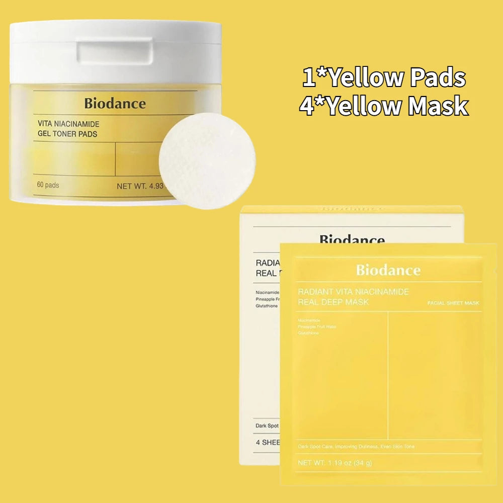 Korean Biodance Collagen Cotton Tablets – Elastic Firming Pore Moisturizing & Calming Facial Pads (60 Pads)