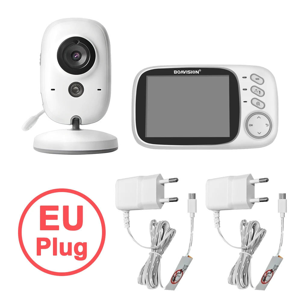 VB603 2.4G Wireless Video Baby Monitor with 3.2" LCD, Two-Way Audio, Night Vision & Temperature Monitoring