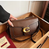 Women’s High-End Pure Color Square Shoulder Bag – Multi-Layer Minimalist Commuter Handbag thumbnail 30
