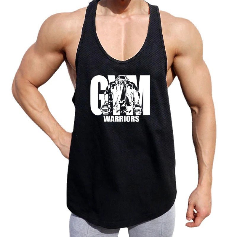 Men’s Mesh Fitness Stringer Tank Top – Sleeveless Gym & Workout Vest