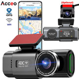 Dash Cam 4K UHD Car DVR with Night Vision, Built-In Wi-Fi, GPS & 24H Parking thumbnail 1