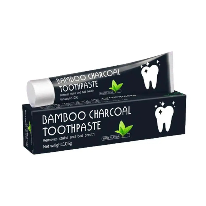 Bamboo Charcoal Toothpaste – Whitening, Activated Carbon for Yellow Teeth Removal & Fresh Oral Care