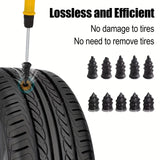 ZFOUEK Tire Repair Kit – Emergency Puncture Plug Tool Set for Car, SUV & Motorcycle Tires (23PCS / 42PCS) thumbnail 3