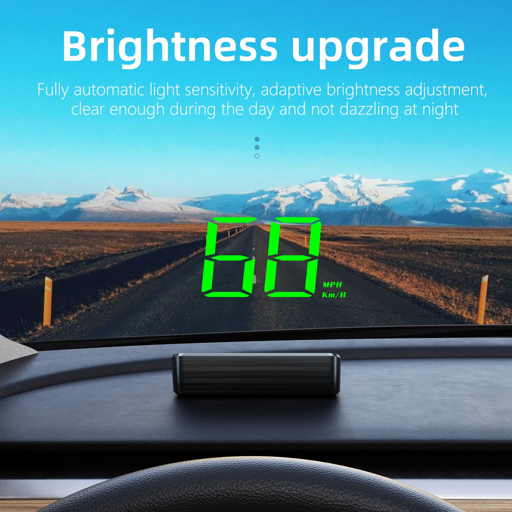 HD Car Head Up Display M2 GPS Speedometer KM/H Digital Windshield HUD Projector Universal Auto Accessory