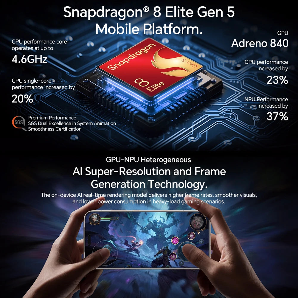 Global Version HONOR Magic8 Pro 6.71'' 120Hz OLED, Snapdragon 8 Elite Gen 5, 7100mAh Battery, 100W SuperCharge Smartphone