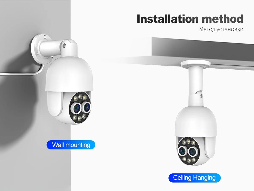 Techage 16CH 8MP Dual Lens PTZ POE CCTV Camera System with Human Detection and Two-Way Audio