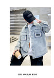 Kids Boys Denim Jacket – Casual Loose Fit Jeans Coat for Spring & Autumn (Ages 5–14) thumbnail 13