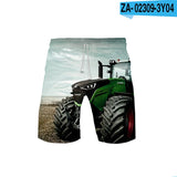 Children's 3D Tractor Truck Swim Shorts – Boys Beach & Sports Board Shorts thumbnail 9