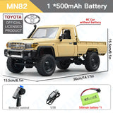 MN82 LC79 1:12 Retro 4WD RC Pickup Truck with LED Lights – Professional Remote Control Off-Road Model thumbnail 23