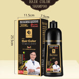 3-in-1 Instant Hair Coloring Shampoo – Natural Black & Herbal Brown, 500ml, Unisex Hair Dye thumbnail 11