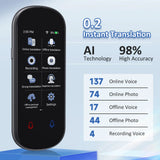 Z2 Instant AI Voice Translator 3.1” Touch Screen Portable Real-Time Translator with Recording & Photo for Travel, Learning, and Meetings thumbnail 13