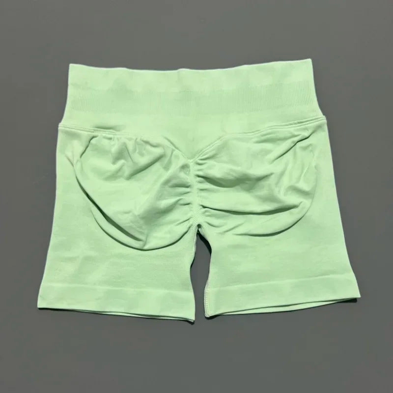 Women High Waist Fitness Shorts – Yoga, Gym, Running Sportswear