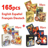 Pokemon VMAX & GX Gold Foil Flash Cards – Pikachu, Charizard, Multilingual Game Battle Collection thumbnail 2